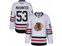 Youth Reebok Chicago Blackhawks #53 Brandon Mashinter Premier White 2017 Winter Classic NHL Jersey