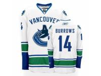 Youth Reebok Vancouver Canucks #14 Alex Burrows Premier White Away NHL Jersey