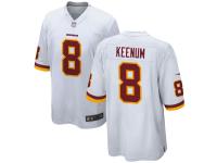 Youth Washington Redskins #8 Case Keenum Nike White Game Jersey