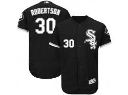 Black David Robertson Men #30 Majestic MLB Chicago White Sox Flexbase Collection Jersey