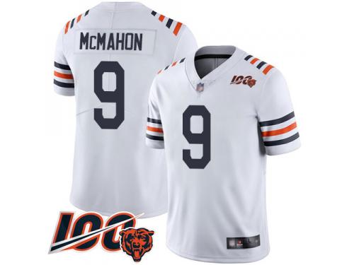 #9 Limited Jim McMahon White Football Men's Jersey Chicago Bears 100th Season