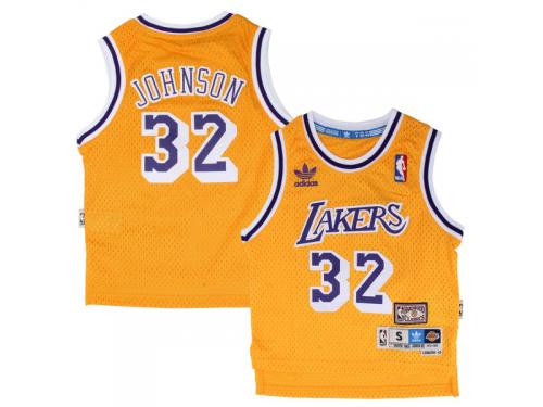 adidas Los Angeles Lakers Magic Johnson Kid's (Sizes 4-7) Soul Swingman Home Jersey