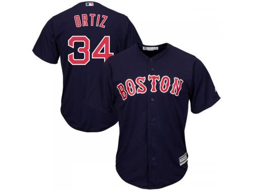 David Ortiz Boston Red Sox Majestic Cool Base Player Jersey - Navy