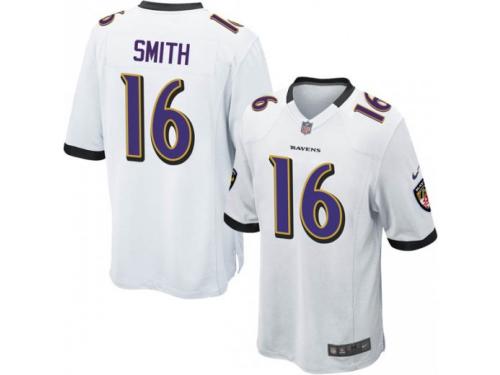 Game Men's Jaylen Smith Baltimore Ravens Nike Jersey - White