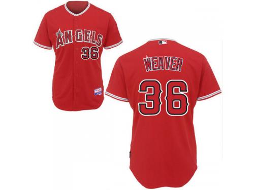 Jered Weaver Los Angeles Angels of Anaheim Majestic 6300 Player Authentic Jersey - Red
