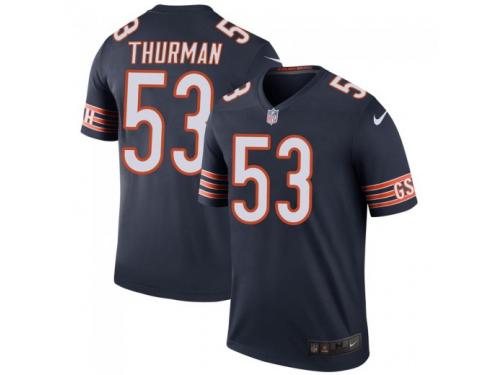 Legend Vapor Untouchable Men's Jameer Thurman Chicago Bears Nike Color Rush Jersey - Navy