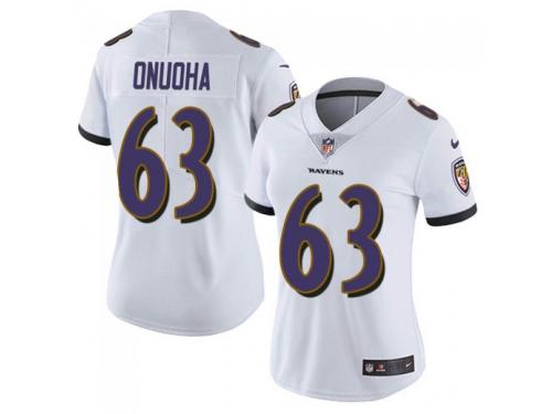 Limited Women's Michael Onuoha Baltimore Ravens Nike Vapor Untouchable Jersey - White