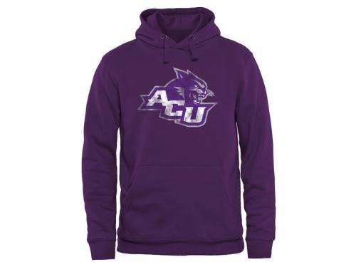 Men Abilene Christian University Wildcats Classic Primary Pullover Hoodie - Purple
