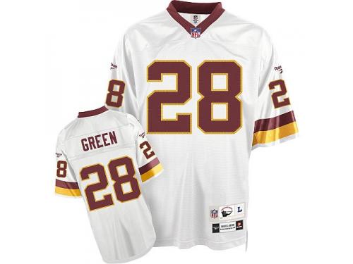 Men NFL Washington Redskins #28 Darrell Green Throwback Road White Reebok Premier Jersey