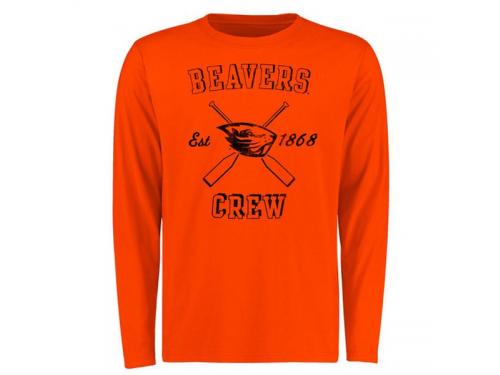 Men Oregon State Beavers Sport Est. Long Sleeve T-Shirt - Orange