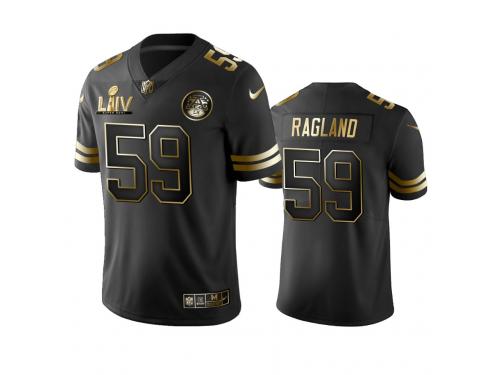 Men Reggie Ragland Chiefs Black Super Bowl LIV Golden Edition Jersey