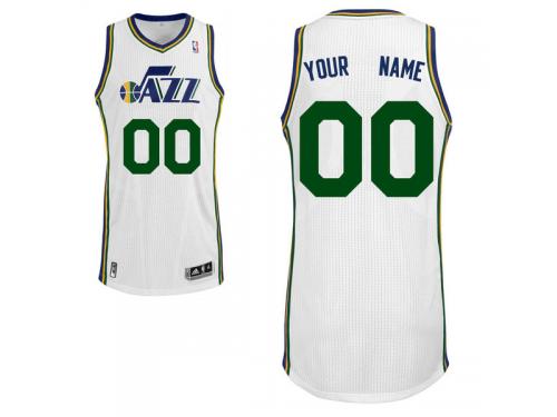 Men Utah Jazz adidas Big & Tall Custom Authentic Home Jersey - White