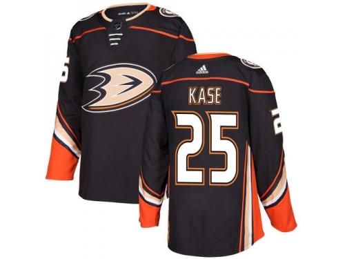 Men's Adidas Anaheim Ducks #25 Ondrej Kase Authentic Black Home NHL Jersey