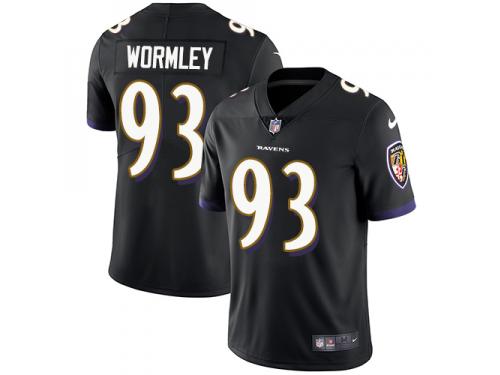Men's Limited Chris Wormley #93 Nike Black Alternate Jersey - NFL Baltimore Ravens Vapor Untouchable