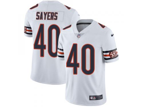Men's Limited Gale Sayers #40 Nike White Road Jersey - NFL Chicago Bears Vapor Untouchable