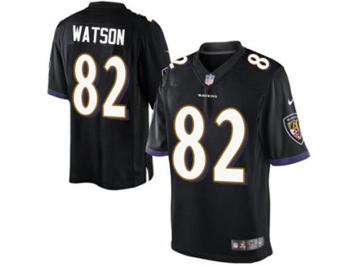 Men's Nike Baltimore Ravens #82 Benjamin Watson Limited Black Alternate NFL Jersey