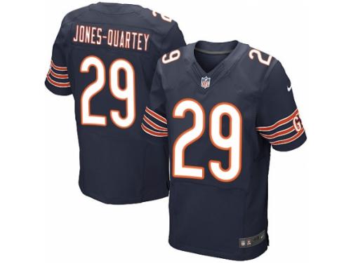 Men's Nike Chicago Bears #29 Harold Jones-Quartey Elite Navy Blue Team Color NFL Jersey