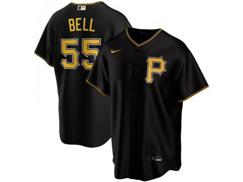 Men's Pittsburgh Pirates Josh Bell Nike Black Alternate 2020 Player Jersey