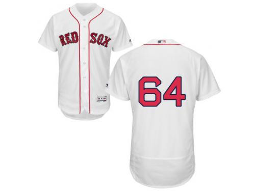 MLB Boston Red Sox #64 Bryce Brentz Men White Authentic Flexbase Collection Jersey