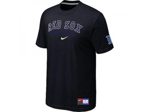MLB Men Boston Red Sox Nike Practice T-Shirt - Black