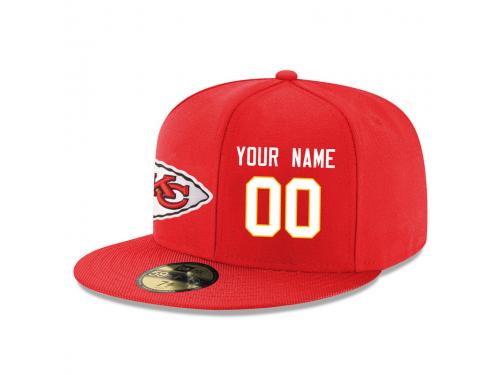 NFL Kansas City Chiefs Customized Snapback Adjustable Player Hat - Red White