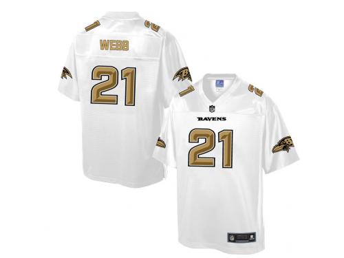 Nike Men NFL Baltimore Ravens #21 Lardarius Webb White Game Jersey