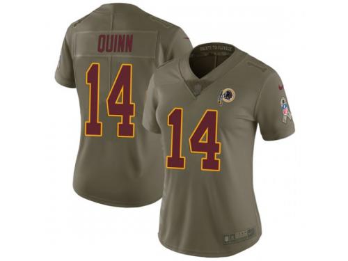 Nike Trey Quinn Washington Redskins Women's Limited Green 2017 Salute to Service Jersey