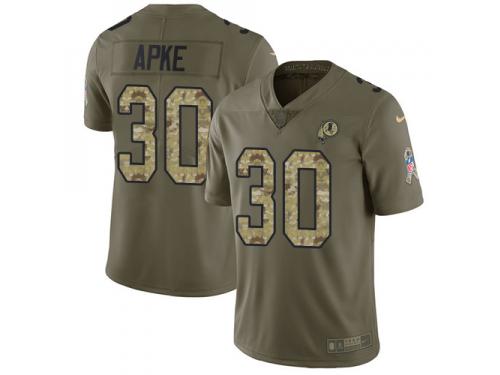 Nike Troy Apke Limited Olive Camo Youth Jersey - NFL Washington Redskins #30 2017 Salute to Service