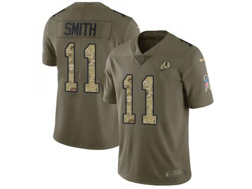 Nike Washington Redskins #11 Alex Smith Olive Camo Men's Stitched NFL Limited 2017 Salute To Service Jersey