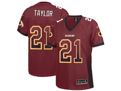 Washington Redskins Sean Taylor Women's Jersey - Burgundy Red Drift Fashion Nike NFL #21 Game