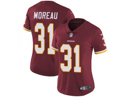 Women's Limited Fabian Moreau #31 Nike Burgundy Red Home Jersey - NFL Washington Redskins Vapor