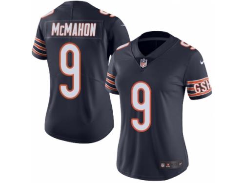 Women's Nike Chicago Bears #9 Jim McMahon Limited Navy Blue Rush NFL Jersey