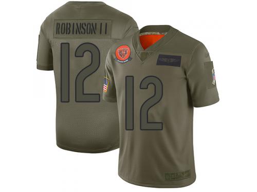 Youth #12 Limited Allen Robinson Camo Football Jersey Chicago Bears 2019 Salute to Service