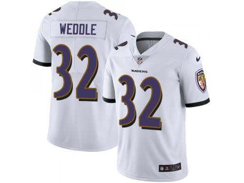Youth Limited Eric Weddle #32 Nike White Road Jersey - NFL Baltimore Ravens Vapor Untouchable