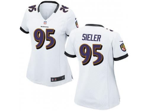 Zach Sieler Baltimore Ravens Women's Game Nike Jersey - White