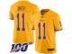 #11 Limited Alex Smith Gold Football Men's Jersey Washington Redskins Rush Vapor Untouchable 100th Season
