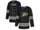 #18 Adidas Authentic Patrick Eaves Men's Black NHL Jersey - Anaheim Ducks Team Logo Fashion