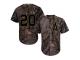 #20 Jonathan Lucroy Camo Baseball Men's Jersey Los Angeles Angels of Anaheim Realtree Collection Flex Base