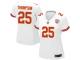 #25 Game Darwin Thompson White Football Road Women's Jersey Kansas City Chiefs