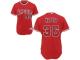 Jered Weaver Los Angeles Angels of Anaheim Majestic 6300 Player Authentic Jersey - Red
