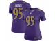 Legend Vapor Untouchable Women's Zach Sieler Baltimore Ravens Nike Color Rush Jersey - Purple