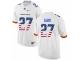 Men Boise State Broncos #27 Jay Ajayi White USA Flag College Football Jersey