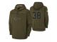 Men Kansas City Chiefs #38 Ron Parker Olive 2018 Salute to Service Pullover Hoodie