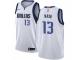 Men Nike Dallas Mavericks #13 Steve Nash White NBA Jersey - Association Edition