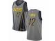 Men Nike Indiana Pacers #12 Tyreke Evans Gray NBA Jersey - City Edition