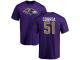 Men Nike Kamalei Correa Purple Name & Number Logo - NFL Baltimore Ravens #51 T-Shirt
