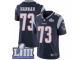 Men Nike New England Patriots #73 John Hannah Navy Blue Team Color Vapor Untouchable Limited Player Super Bowl LIII Bound NFL Jersey