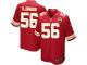 Men Nike NFL Kansas City Chiefs #56 Derrick Johnson Home Red Game Jersey