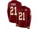 Men Nike Washington Redskins #21 Earnest Byner Limited Burgundy Therma Long Sleeve NFL Jersey