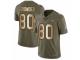 Men Nike Washington Redskins #80 Jamison Crowder Limited Olive/Gold 2017 Salute to Service NFL Jersey